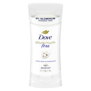 yAJEH}[giz_ A~jEt[ fIhgXeBbN Rbgt[T_Ebh 74g Dove Aluminum Free Deodorant Stick Cotton Flower & Sandalwood, 2.6 oz y񂹏i