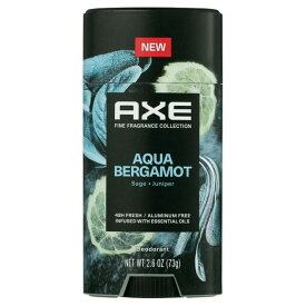 アックス ファインフレグランスコレクション メンズ デオドラントスティック アクアベルガモット アルミニウムフリー 74g Axe Fine Fragrance Collection Men's Deodorant Stick, Aqua Bergamot Aluminum-Free, 2.6 oz 【お取り寄せ商品】