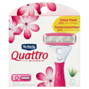 �y�|�C���gUP��2��20��-�z�V�b�N �N�A�g�� �t�H�[�E�[�}�� ���f�B�[�X �֐n 4���n 10�� Schick Quattro For Women Women's Razor Blade Refills, 10 Ct �y�����񂹏��i�z