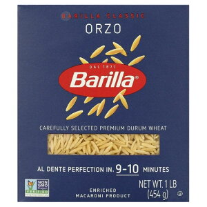 �o���� �N���V�b�N �I���] �p�X�^ ���`�q�g�݊��� ��454g Barilla Classic Non-GMO, Kosher Certified Orzo Pasta, 16 oz �y�����񂹏��i�z