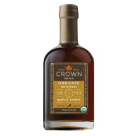 クラウンメープル オーガニック 100% ピュア ダークカラー ロバストテイスト メープルシロップ 375ml Cro…