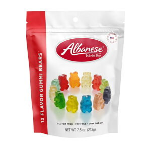 【アメリカウォルマート品】アルバネーゼ ワールドズベスト 12フレーバーグミベア 212g Albanese World’s Best 12 Flavor Gummi Bears, 7.5oz Regular Size 【お取り寄せ商品】