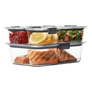 yAJEH}[gizo[Ch uAX ۑe 4ZbgiS8_j BPAt[EɋWtHiۑe Rubbermaid Brilliance Leak-Proof Food Storage Containers with Airtight Lids