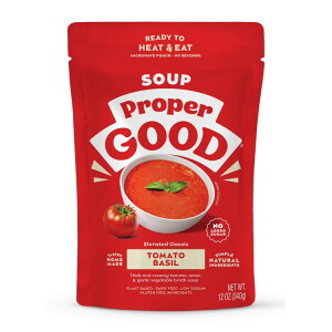 �v���p�[�O�b�h �q�[�g&�C�[�g �g�}�g�o�W���X�[�v 340g Proper Good Ready to Heat&Eat Tomato Basil Soup 12 oz �y�����񂹏��i�z