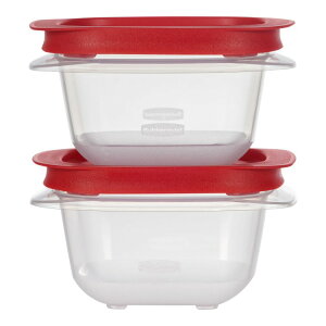 yAJEH}[gizo[Ch C[W[XgA XNGARei 430mL×2Zbg WtHiۑe Rubbermaid 1.83-Cup EasyStore Square Containers, 2 Pack,Food Storage Containers with Lids y