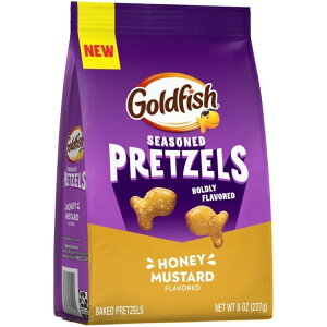 �y�|�C���gUP��2��20��-�z�S�[���h�t�B�b�V�� �n�j�[�}�X�^�[�h �v���b�c�F�� 227g Goldfish Honey Mustard Seasoned Pretzels, 8 Ounce Bag �y�����񂹏��i�z