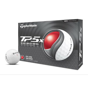 �y�|�C���gUP��2��20��-�z�e�[���[���C�h TP5X �S���t�{�[�� 12���� �z���C�g TaylorMade TP5X Golf Balls 12pk, White �y�����񂹏��i�z