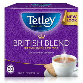 【ポイントUP★2日20時-】テトリー ブリティッシュブレンド プレミアムブラックティー ティーバッグ80包入り Tetley British Blend Premium Black Tea, 80 Count Tea Bags 【お取り寄せ商品】