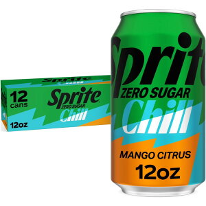 �X�v���C�g �[���V���K�[ �`�� �}���S�[�V�g���X �\�[�_�� 355ml 12�{�p�b�N Sprite Zero Sugar Chill Mango Citrus Soda Pop Cans, 12 fl oz, 12 Pack �y�����񂹏��i�z