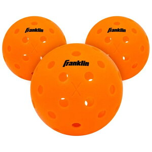 �y�|�C���gUP��1��-11��2���z�t�����N���� X-40 ���O�p�s�b�N���{�[�� ���o 3�� Franklin Sports X-40 Outdoor Pickleballs - Official Size - Lava - 3 Pack �y�����񂹏��i�z