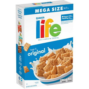 yAJEH}[gizNG[J[Ct }`OC IWi N`[VA 922g Quaker Life Multigrain Original Crunchy Cereal 32.5 oz box y񂹏iz