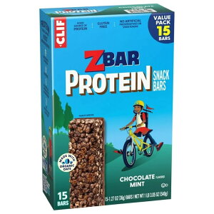 �Y�B�[�o�[ �v���e�C�� �`���R���[�g�~���g �N���X�s�[�o�[ 15�{�� Zbar Protein Chocolate Mint Flavor Crispy Snack Bars, Gluten Free Protein Bars, 15ct �y�����񂹏��i�z