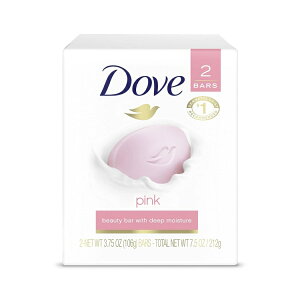yAJEH}[giz_ sN WFgfB[vCX`CWO r[eB[o[\[v sN[U 106g 2 Dove Pink Gentle Deep Moisturizing Beauty Bar Soap, Rosa, 3.75 oz 2 Bars 