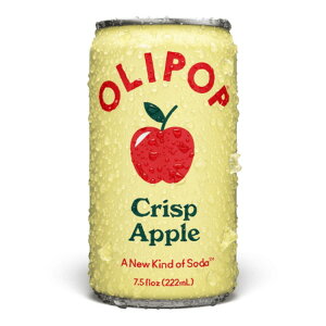 �I���|�b�v �v���o�C�I�e�B�b�N �\�[�_ �N���X�v�A�b�v�� 222mL �~�j�� OLIPOP Prebiotic Soda, Crisp Apple, 7.5 fl oz Mini Can �y�����񂹏��i�z