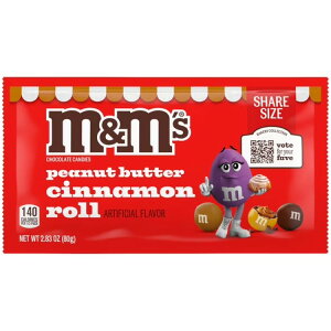 [�����]�G���A���h�G���Y �s�[�i�b�c�o�^�[ �V�i�������[�� �V�F�A�T�C�Y ��80g M&M's Peanut Butter Cinnamon Roll Chocolate Candy, Share Size - 2.83 oz Bag �y�����񂹏��i�z