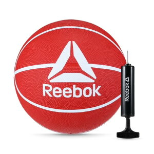 �y�|�C���gUP��2��20��-�z���[�{�b�N �o�X�P�b�g�{�[�� 5�� ���b�h ��C����t�� Reebok Size 5 Basketball with inflatable Pump red �y�����񂹏��i�z