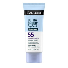 【アメリカウォルマート品】ニュートロジーナ ウルトラシアー ドライタッチ 日焼け止めローション SPF55 88mL Neutrogena Ultra Sheer Dry-Touch SPF 55 Sunscreen Lotion, 3 fl. oz 【お取り寄せ商品】