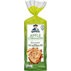 yAJEH}[gizNG[J[ CXP[L AbvVi 185g Quaker Rice Cakes, Apple Cinnamon, 6.53 Oz. y񂹏iz
