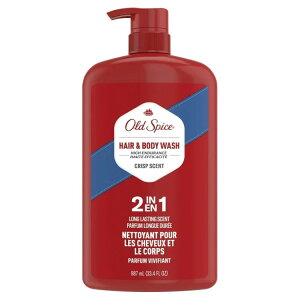 yAJEH}[gizI[hXpCX nCGfX wA{fBEHbV Yp NXv̍ 990mL Old Spice High Endurance Hair & Body Wash for Men, Crisp Scent, 33.4 fl oz y