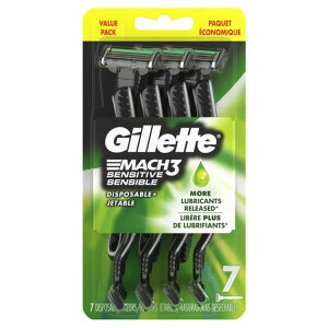 �y�|�C���gUP��2��20��-�z�W���b�g �}�b�n3 �Z���V�e�B�u �j���p�g���̂ăJ�~�\�� 7�{ Gillette Mach3 Sensitive Men's Disposable Razors, 7 Count �y�����񂹏��i�z