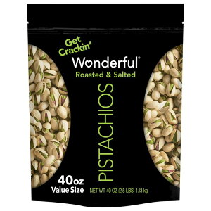 yAJEH}[giz_tsX^`I kt[Xg\g ibc 1.13kg Wonderful Pistachios, In-Shell Roasted & Salted Nuts, 40 Ounce y񂹏iz