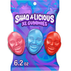 �V���b�N�A���V���X XL �O�~ �I���W�i���t���[�o�[ ��176g Shaq-A-Licious XL Gummies Original Flavor Chewy Gummy Candy, Bag 6.2 oz �y�����񂹏��i�z
