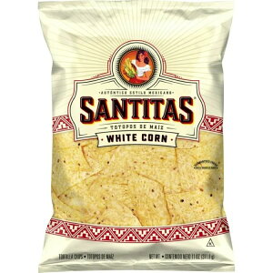 �T���e�B�^�X �z���C�g�R�[�� �g���e�B�[���`�b�v�X 311g Santitas White Corn Tortilla Chips Snack Chips, 11 oz Bag �y�����񂹏��i�z