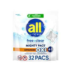 yAJEH}[gizI[ t[NA ܃pbN }CeBpbNX ILVnYEݎ萬 EFEqp 32 all Laundry Detergent Pacs, Mighty Pacs with O