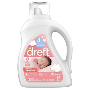 yAJEH}[gizhtg Vp t̐ qɂ₳h 2.7L 64 Dreft Newborn Baby Liquid Laundry Detergent, Sensitive Skin, 64 Loads, 92 fl oz y񂹏iz