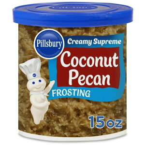 �s���Y�x���[ �N���[�~�[ �V���v���[�� �R�R�i�b�c�s�[�J�� �t���X�e�B���O 425g Pillsbury Creamy Supreme Coconut Pecan Frosting, 15 oz Tub �y�����񂹏��i�z