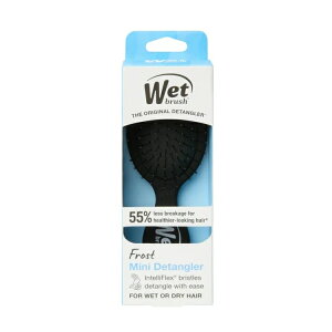 �y�|�C���gUP��2��20��-�z�E�F�b�g�u���V �~�j�f�B�^���O���[ �t���X�g�u���b�N Wet Brush Mini Detangler, Frost Black �y�����񂹏��i�z