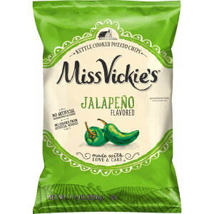 �~�X���B�b�L�[�Y �n���y�[�j�� �P�g���N�b�N�h�|�e�g�`�b�v�X 212.6g Miss Vickies Jalapeno Kettle Cooked Potato Chips Bag, 7.5 oz �y�����񂹏��i�z
