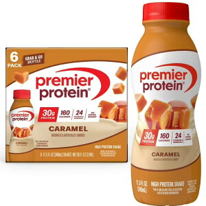 �v���~�A�v���e�C�� �V�F�C�N �L�������� ����ς���30g 340mL 6�{ Premier Protein Shake, Caramel, 30g Protein, 11.5 Fl Oz, 6 Ct �y�����񂹏��i�z