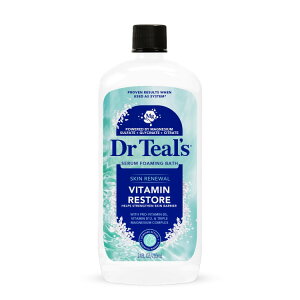 �h�N�^�[�e�B�[���Y �X�L�����j���[�A�� �r�^�~�����X�g�A �A���C�o�X�Z���� 710ml Dr Teal's Skin Renewal Vitamin Restore Foaming Bath Serum, 24 fl oz �y�����񂹏��i�z