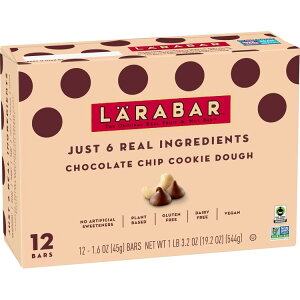 �����o�[ �`���R���[�g�`�b�v�N�b�L�[�h�E �t���[�c���i�b�c�o�[ 12���� Larabar Chocolate Chip Cookie Dough, Fruit and Nut Bars 19.2 oz, 12 Count �y�����񂹏��i�z