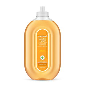 メソッド スクワート＋モップ ハードフロアクリーナー ジンジャー＆ユズの香り 約739ml Method Squirt + Mop Hard Floor Cleaner, ginger yuzu, 25 fl oz 【お取り寄せ商品】