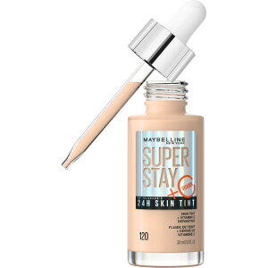 ���C�x���� �X�[�p�[ �X�e�C �Œ�24���� �X�L���e�B���g �r�^�~��C�z�� 120 ��30mL Maybelline Super Stay Super Stay Up to 24HR Skin Tint with Vitamin C, 120, 1 fl oz �y�����񂹏��i�z