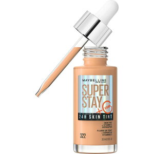 ���C�x���� �X�[�p�[ �X�e�C �Œ�24���� �X�L���e�B���g �r�^�~��C�z�� 322 ��30mL Maybelline Super Stay Super Stay Up to 24HR Skin Tint with Vitamin C, 322, 1 fl oz �y�����񂹏��i�z