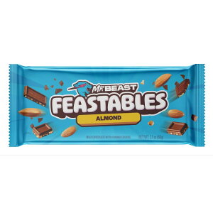 yAJEH}[giztB[X^uY ~X^[r[Xg A[h `R[g o[ 60g Feastables MrBeast Almond Chocolate Bar, 2.1 oz (60g), 1 Count y񂹏iz