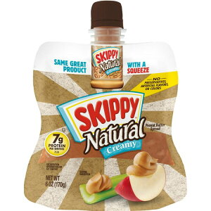 �X�L�b�s�[ �X�N�C�[�Y �i�`������ �N���[�~�[ �s�[�i�b�c�o�^�[ 170g SKIPPY Squeeze Natural Creamy Peanut Butter, 6 oz �y�����񂹏��i�z