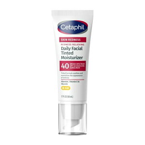 �Z�^�t�B�� ���b�h�l�X�����[�r���O �e�B���g �t�F�C�V�������C�X�`�����C�U�[ SPF40 50ml Cetaphil Redness Relieving Daily Neutral Tint Facial Moisturizer SPF 40, 1.7 fl oz �y�����񂹏��i�z
