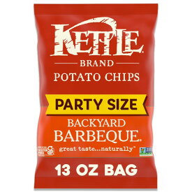 ケトルブランド ポテトチップス バックヤードバーベキュー ケトルチップス パーティサイズ 368g Kettle Brand Potato Chips, Backyard Barbeque Kettle Chips, Party Size, 13 oz 【お取り寄せ商品】