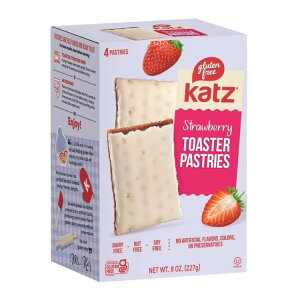 �J�b�c �O���e���t���[ �X�g���x���[ �g�[�X�^�[�y�X�g���[ 227g Katz Gluten Free Strawberry Toaster Pastries, Breakfast Foods �y�����񂹏��i�z