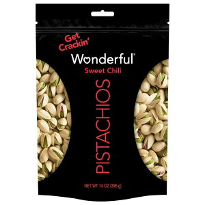 yAJEH}[giz_tsX^`I kt XC[g` ibc 396g Wonderful Pistachios, In-Shell Sweet Chili Flavored Nuts, 14 Ounce y񂹏iz
