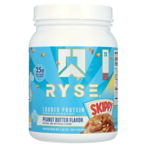 ���C�Y ���[�f�b�h �v���e�C���p�E�_�[ �X�L�b�s�[ �s�[�i�b�c�o�^�[ 20�� RYSE Loaded Protein Powder, Skippy Peanut Butter, 20 Servings �y�����񂹏��i�z