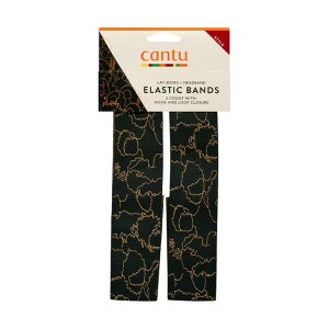 �L�����g�D�[ �G���X�e�B�b�N �G�b�W�w�b�h�o���h �u���b�N �S�[���h 2�{ Cantu Elastic Edge Headband, Black & Gold, 2ct �y�����񂹏��i�z