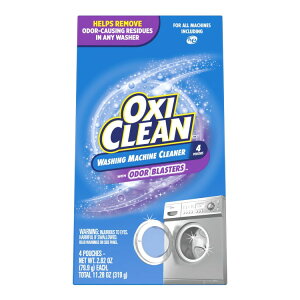 �I�L�V�N���[�� �I�[�_�[�u���X�^�[�Y ���󑅃N���[�i�[ �j�I�C�΍� 4���� OxiClean Washing Machine Cleaner with Odor Blasters, Eliminates Odors, 4 Count �y�����񂹏��i�z