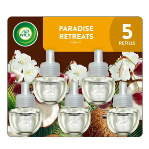 yAJEH}[gizGA[EBbN vOC FIC tB p_CXg[g̍ 5 Air Wick Plug-In Scented Oil Air Freshener Warmer Refills, Paradise Retreat, 5 Count y