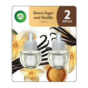 yAJEH}[gizGA[EBbN vOC FIC tB uEVK[oj̍ 2 Air Wick Plug-In Scented Oil Air Freshener Warmer Refills, Brown Sugar and Vanilla, 2 Count 