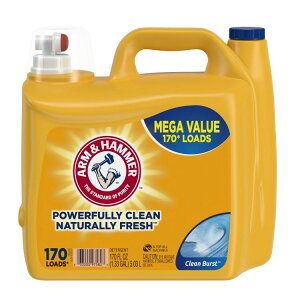 yAJEH}[gizA[n}[ t̐ N[o[XgtbV 170 Arm & Hammer Liquid Laundry Detergent Soap, Clean Burst Fresh, 170 fl oz, 170 Loads y񂹏izy킹